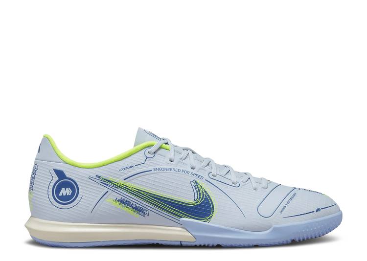 【 NIKE MERCURIAL VAPOR 14 ACADEMY 集積回路 \u0027GREY LIGHT MARINE\u0027 / FOOTBALL GREY LIGHT MARINE LASER 】 翰林院 薄墨色 薄墨色 レーザ スニーカー メンズ ナイキ