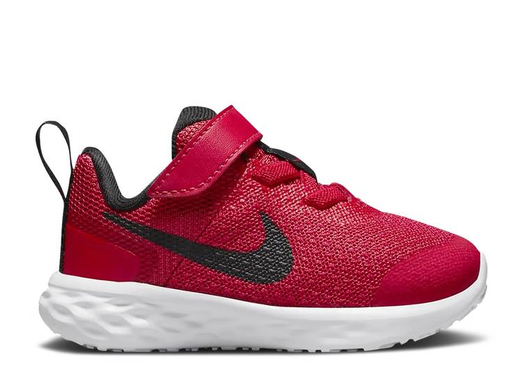 【 NIKE REVOLUTION 6 TD 'UNIVERSITY RED' / UNIVERSITY RED BLACK 】 レボリューション 赤 レッド 黒色 ブラック ベビー ナイキ｜スニケス