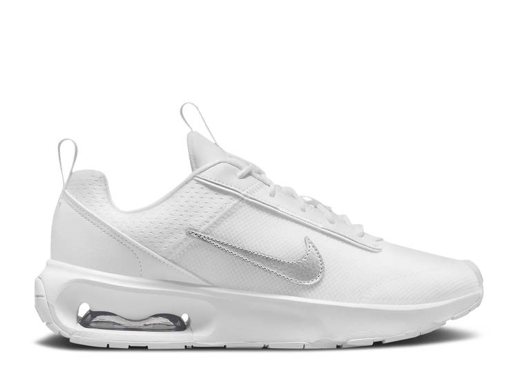 【 NIKE WMNS AIR MAX INTERLOCK LITE \u0027WHITE METALLIC SILVER\u0027 / WHITE WHITE METALLIC SILVER 】 マックス ともし火 白いこと 白いこと しろがね色 しろがね色 エア湖マックス スニーカー レディース ナイキ