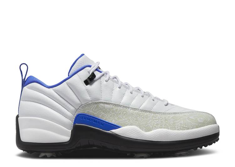 【 AIR JORDAN JORDAN 12 LOW GOLF WHITE GAME ROYAL / WHITE GAME ROYAL BLACK 】 ナイキ ゴルフ ゲーム 白色 ホワイト 黒色 ブラック エアジョーダン ゲームロイヤル 青 ブルー ブルー スニーカー メンズ