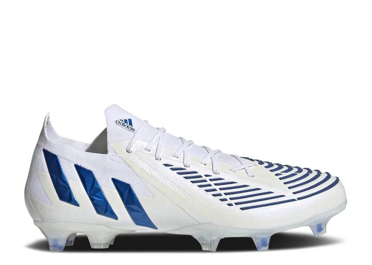 【 ADIDAS PREDATOR EDGE.1 LOW FG 'WHITE HI-RES BLUE' / CLOUD WHITE HI RES BLUE CLOUD 】 アディダス プレデター 白色 ホワイト 青色 ブルー スニーカー メンズ|スニケス