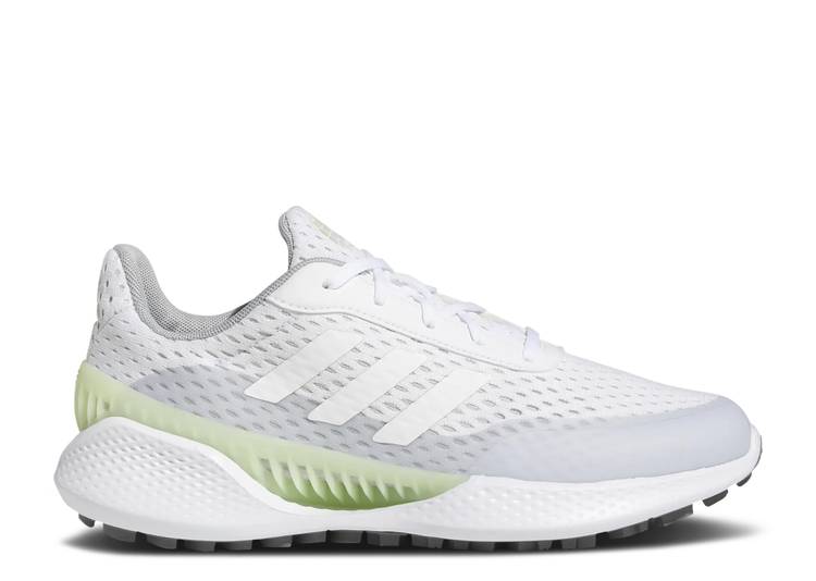 【 ADIDAS WMNS SUMMERVENT SPIKELESS GOLF \u0027WHITE ALMOST LIME\u0027 / CLOUD WHITE CLOUD WHITE ALMOST 】 アディダス ゴルフ 白いこと 白いこと スニーカー レディース