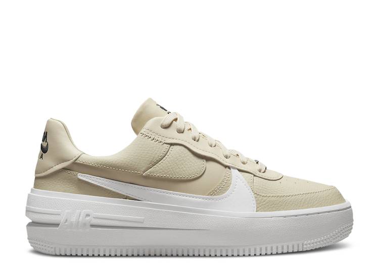 【 NIKE WMNS AIR FORCE 1 PLT.AF.ORM \u0027FOSSIL\u0027 / FOSSIL SAIL SUMMIT WHITE BLACK 】 白いこと 白いこと 黒いこと 黒いこと 空軍 スニーカー レディース ナイキ