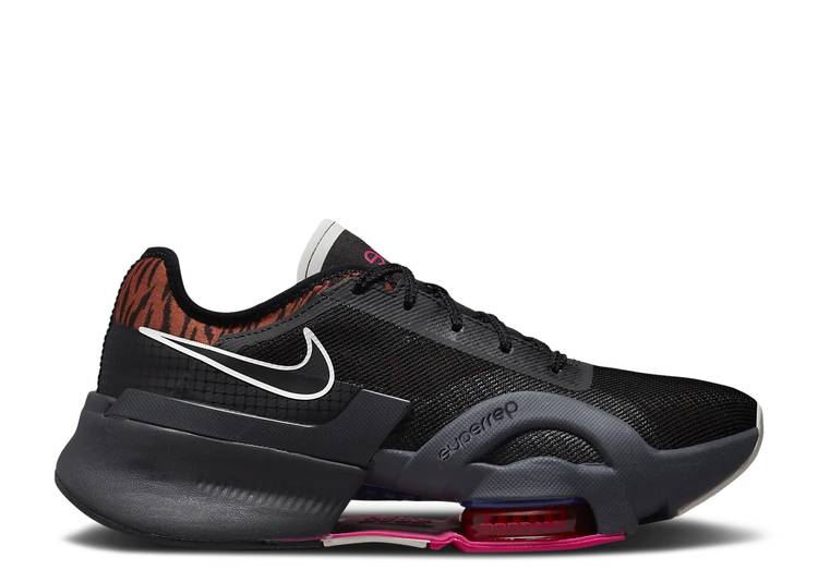 【 NIKE WMNS AIR ZOOM SUPERREP 3 \u0027BLACK TIGER\u0027 / BLACK BURNT SUNRISE ANTHRACITE 】 望遠レンズ 黒いこと 黒いこと スニーカー レディース ナイキ