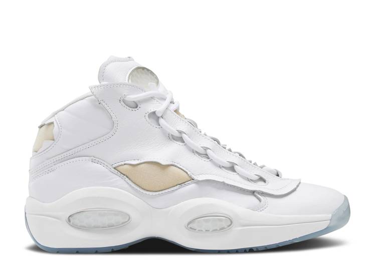 【 REEBOK MAISON MARGIELA X QUESTION MID \u0027MEMORY OF - WHITE\u0027 / FOOTWEAR WHITE BLACK FOOTWEAR 】 リーボック 問い合わせ ミッド 白いこと 白いこと 黒いこと 黒いこと クエスチョンミッド スニーカー メンズ メンズ靴-スニーカー-靴