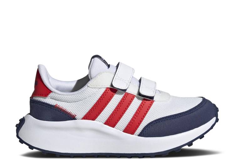 数量限定】 アディダス ADIDAS ラン クルー 紺色 ネイビー 白色 ホワイト 赤 レッド 'WHITE RED' ジュニア キッズ