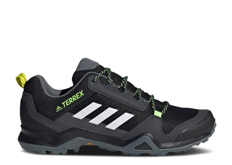 【 ADIDAS TERREX AX3 'BLACK ACID YELLOW' / CORE BLACK CLOUD WHITE ACID 】 アディダス コア 黒色 ブラック 白色 ホワイト スニーカー メンズ