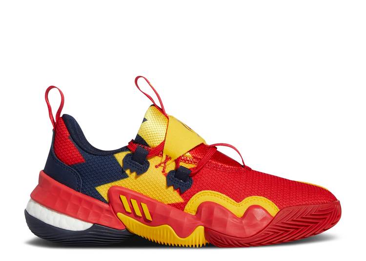 【 ADIDAS TRAE YOUNG 1 MCDONALD ALL-AMERICAN / RED SOLID BOLD GOLD NAVY BLUE 】 アディダス 赤 レッド ソリッド ゴールド 紺色 ネイビー 青色 ブルー ALLAMERICAN スニーカー メンズ