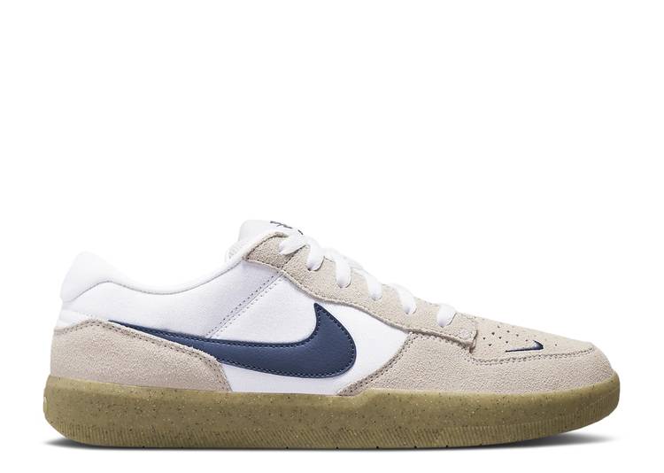 【 NIKE FORCE 58 SB 'WHITE LIGHT BROWN GUM' / WHITE WHITE GUM LIGHT BROWN NAVY 】 エスビー 茶色 ブラウン 白色 ホワイト 紺色 ネイビー スニーカー メンズ ナイキ