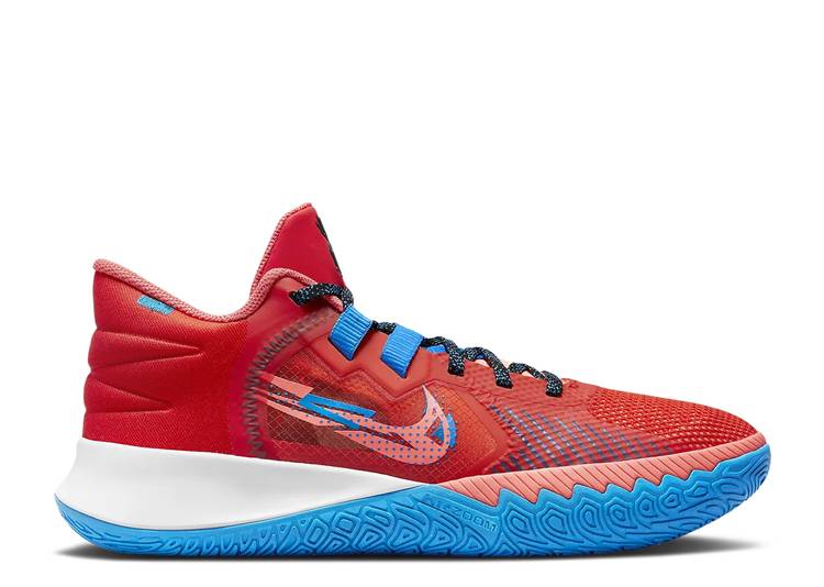 【 NIKE KYRIE FLYTRAP 5 'HABANERO RED BLUE HERO' / HABANERO RED CRIMSON PULSE 】 カイリー フライトラップ 赤 レッド 青色 ブルー クリムゾン スニーカー メンズ ナイキ|スニケス