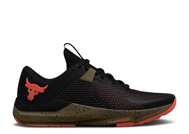 【 UNDER ARMOUR PROJECT ROCK BSR 2 BLACK TENT / BLACK TENT 】 黒色 ブラック アンダーアーマー スニーカー メンズ