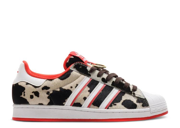 【 ADIDAS SUPERSTAR 'CHINESE NEW YEAR - OF THE OX' / CLOUD WHITE LUSH RED OFF WHITE 】 アディダス スーパースター 白色 ホワイト 赤 レッド スニーカー メンズ