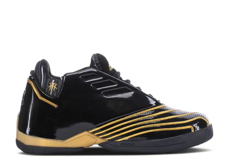 【 ADIDAS T-MAC 2 RESTOMOD \u0027BLACK GOLD METALLIC\u0027 / CORE BLACK GOLD METALLIC DARK 】 アディダス ゴールド 中核グループ 黒いこと 黒いこと スニーカー メンズ