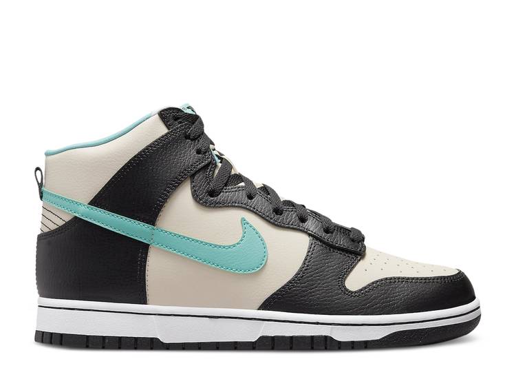 【 NIKE DUNK HIGH EMB COLORFUL COURTS / PEARL WHITE WASHED TEAL BLACK 】 ダンク ハイ パール 白色 ホワイト 黒色 ブラック ダンクハイ スニーカー メンズ ナイキ