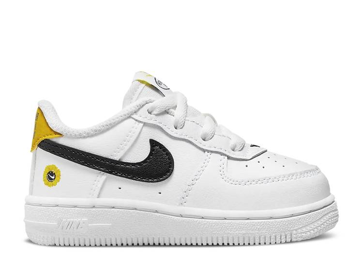 【 NIKE FORCE 1 LV8 TD \u0027HAVE A DAY\u0027 / WHITE DARK SULFUR BLACK 】 白色 ホワイト 黒色 ブラック ベビー ナイキ