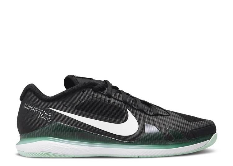 【 NIKE NIKECOURT AIR ZOOM VAPOR PRO \u0027BLACK MINT FOAM\u0027 / BLACK MINT FOAM WHITE 】 厚地の外套 望遠レンズ 労働者階級 黒いこと 黒いこと 白いこと 白いこと スニーカー メンズ ナイキ
