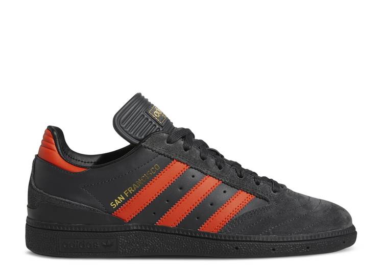 【 ADIDAS BUSENITZ PRO \u0027SAN FRANCISCO\u0027 / CARBON COLLEGIATE ORANGE CORE 】 アディダス 労働者階級 炭素 橙 オレンジ色 中核グループ \u0027サンフランシスコ\u0027 スニーカー メンズ