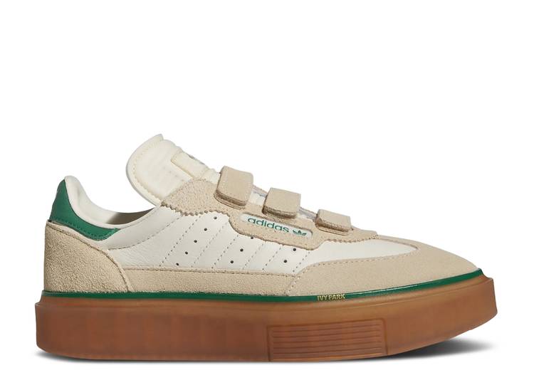 【 ADIDAS IVY PARK X WMNS SUPER SLEEK 3 STRAP 'WONDER WHITE GUM' / WONDER WHITE CORE WHITE GUM 】 アディダス パーク ストラップ 白色 ホワイト コア スニーカー レディース メンズ|スニケス
