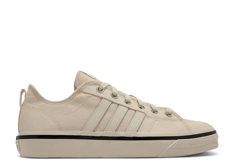 【 ADIDAS NIZZA RF 74 \u0027ECRU TINT\u0027 / ECRU TINT CLOUD WHITE CORE BLACK 】 アディダス 白いこと 白いこと 中核グループ 黒いこと 黒いこと スニーカー メンズ 靴-スニーカー-メンズ靴