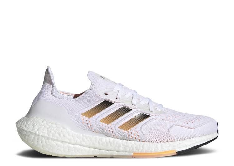【 ADIDAS ULTRABOOST 22 HEAT.RDY WHITE FLASH ORANGE / CLOUD WHITE CORE BLACK FLASH 】 アディダス 白色 ホワイト コア 黒色 ブラック スニーカー メンズ
