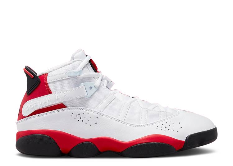 【 AIR JORDAN JORDAN 6 RINGS 'CHERRY' / WHITE BLACK UNIVERSITY RED 】 ナイキ リング 白色 ホワイト 黒色 ブラック 赤 レッド エアジョーダン スニーカー メンズ