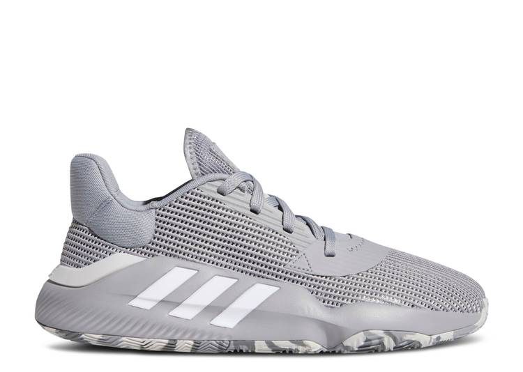 【 ADIDAS PRO BOUNCE 2019 LOW LIGHT ONIX GREY / LIGHT ONIX CLOUD WHITE GREY ONE 】 アディダス プロ バウンス 白色 ホワイト 灰色 グレー プロバウンス スニーカー メンズ