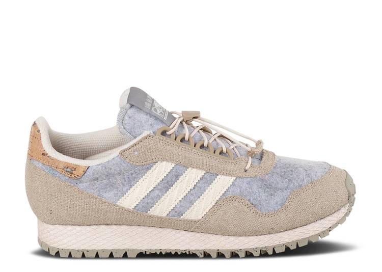 【 ADIDAS SATTA X NEW YORK \u0027CORK\u0027 SIZE? EXCLUSIVE / GREY BEIGE CORK 】 アディダス 薄墨色 薄墨色 ベージュ ニューヨーク州 スニーカー メンズ