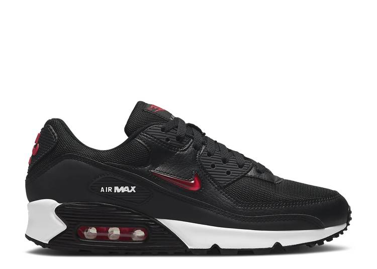 【 NIKE AIR MAX 90 'JEWEL - BRED' / BLACK WHITE UNIVERSITY RED 】 マックス 黒色 ブラック 白色 ホワイト 赤 レッド エアマックス スニーカー メンズ ナイキ｜スニケス