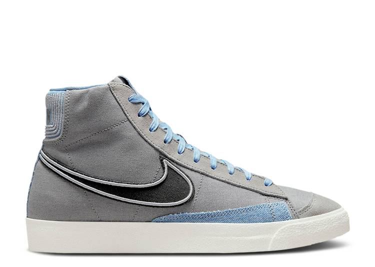 【 NIKE BLAZER MID '77 VINTAGE 'PARTICLE GREY DENIM' / PARTICLE GREY LIGHT SMOKE GREY 】 ブレイザー ミッド ビンテージ ヴィンテージ 灰色 グレー スニーカー メンズ ナイキ｜スニケス