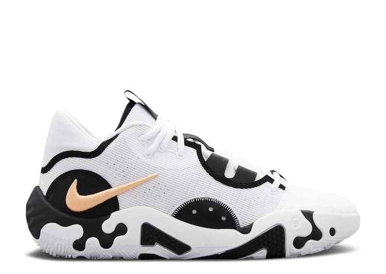 【 NIKE PG 6 EP 'WHITE BLACK' / WHITE ORANGE CHALK BLACK 】 白色 ホワイト 橙 オレンジ 黒色 ブラック スニーカー メンズ ナイキ｜スニケス