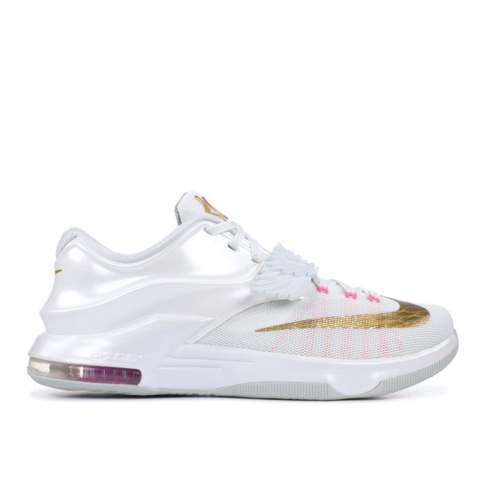 【 NIKE KD 7 PRM \u0027AUNT PEARL\u0027 / WHITE MTLLC GLD PNK PW PR PLTN 】 白いこと 白いこと スニーカー メンズ ナイキ