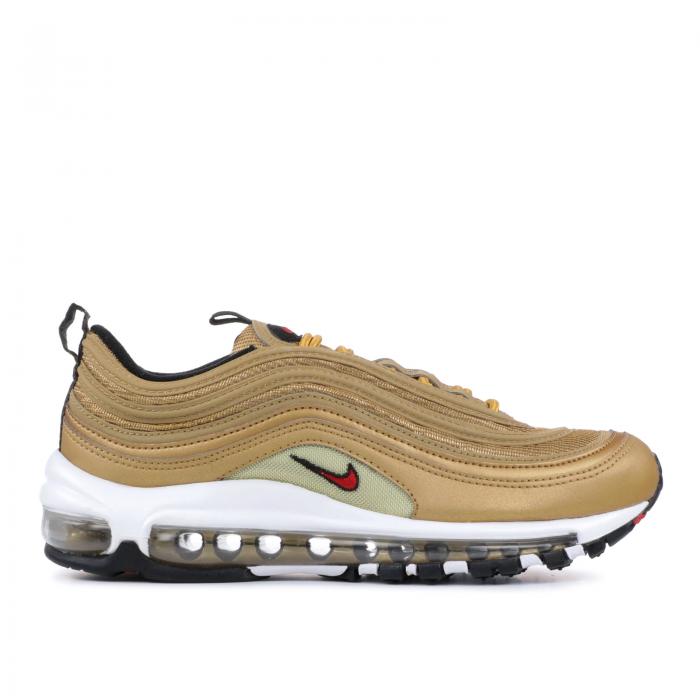 【 NIKE WMNS AIR MAX 97 OG QS 'METALLIC GOLD' / METALLIC GOLD VARSITY RED 】 マックス ゴールド 赤 レッド エアマックス スニーカー レディース ナイキ|スニケス