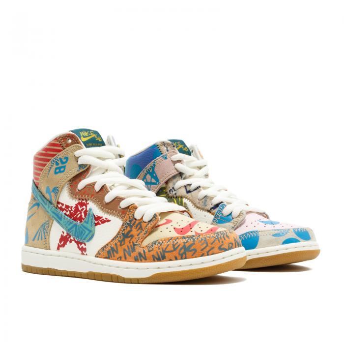 【 NIKE THOMAS CAMPBELL X SB DUNK HIGH 'WHAT THE' / ICED JADE CIRCUIT ORANGE SAIL 】 エスビー ダンク ハイ 翡翠 ジェード 橙 オレンジ ダンクハイ スニーカー メンズ ナイキ
