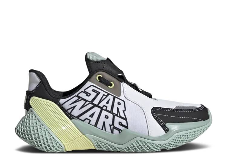 【 ADIDAS STAR WARS X 4UTURE RUNNER J YODA / CLOUD WHITE CORE BLACK GREEN 】 アディダス 白色 ホワイト コア 黒色 ブラック 緑 グリーン スターウォーズ ジュニア キッズ ベビー マタニティ スニーカー