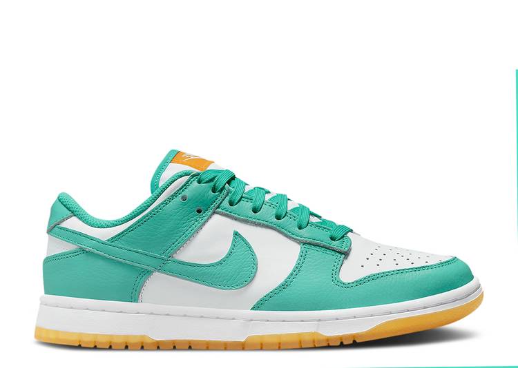【 NIKE WMNS DUNK LOW 'TEAL ZEAL' / WHITE WASHED TEAL KUMQUAT 】 ダンク 白色 ホワイト ダンクロー スニーカー レディース ナイキ
