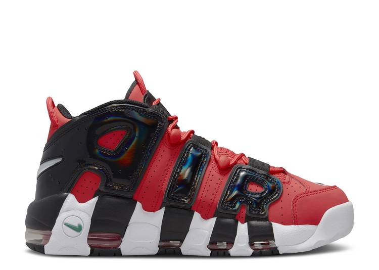 【 NIKE AIR MORE UPTEMPO \u0027I GOT NEXT\u0027 / LOBSTER BLACK WHITE ATOMIC GREEN 】 引き上げるペース 黒いこと 黒いこと 白いこと 白いこと 緑 緑であること エアモアアップテンポ モアテン スニーカー メンズ ナイキ