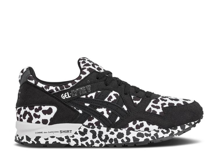 【 ASICS COMME DES GAR・・ONS SHIRT X GEL LYTE 5 \u0027BLACK LEOPARD\u0027 / BLACK WHITE 】 黒いこと 黒いこと 白いこと 白いこと スニーカー メンズ アシックス
