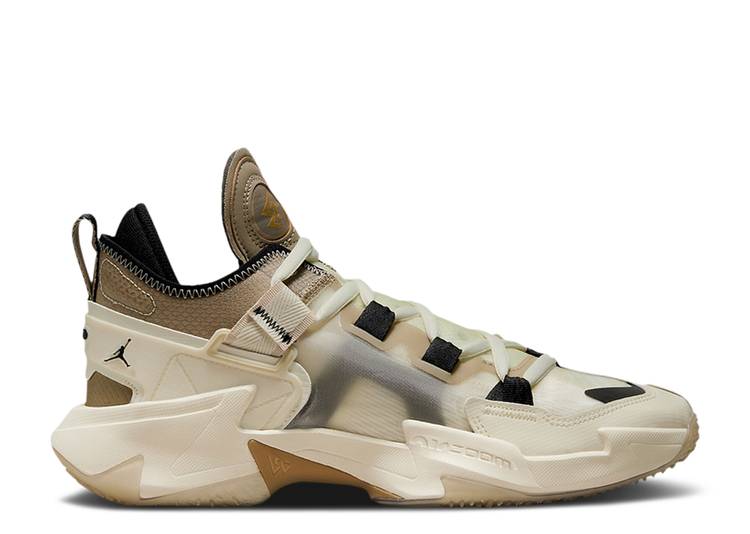 【 AIR JORDAN JORDAN WHY NOT ZER0.5 'FAMILY' / COCONUT MILK KHAKI RATTAN BLACK 】 ナイキ カーキ 黒色 ブラック エアジョーダン スニーカー メンズ｜スニケス