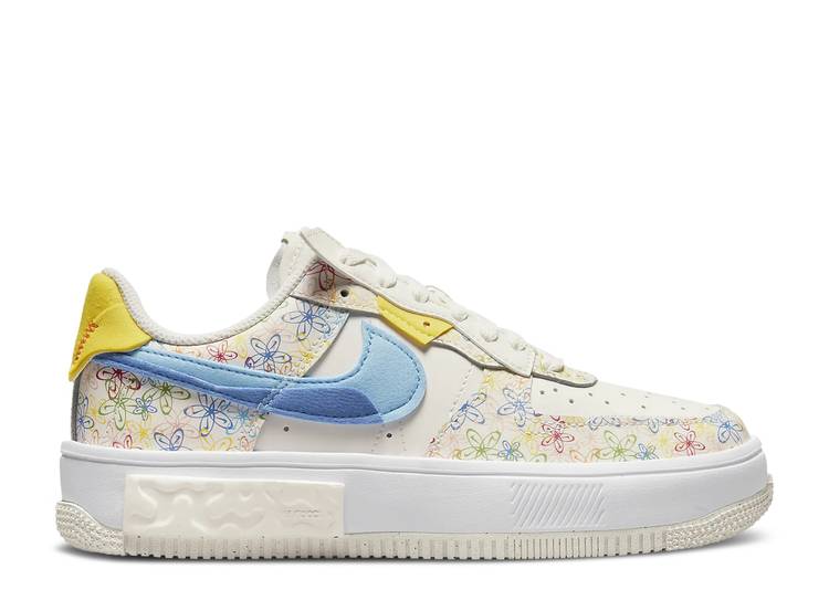 スニーカー ナイキ Nike ゲーム 青色 ブルー エアフォース Flowers ゲームロイヤル 青 スニーカー レディース Game Nike Wmns 1 Fontanka Sail Vivid Sulphur University Blue スニケス