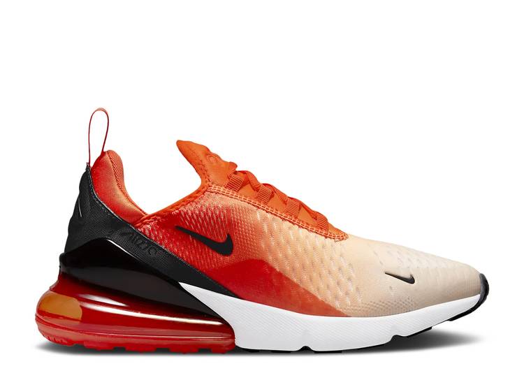 【 NIKE WMNS AIR MAX 270 'ORANGE JUICE' / RUSH ORANGE GUAVA ICE WHITE 】 マックス ラッシュ 橙 オレンジ 白色 ホワイト エアマックス スニーカー レディース ナイキ｜スニケス