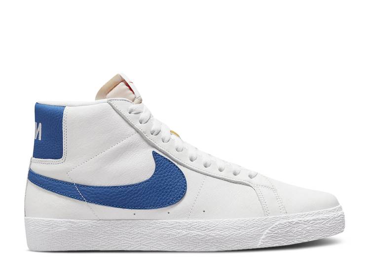 【 NIKE BLAZER MID ISO SB 'VARSITY ROYAL' / WHITE VARSITY ROYAL 】 ブレイザー ミッド エスビー 白色 ホワイト スニーカー メンズ ナイキ｜スニケス