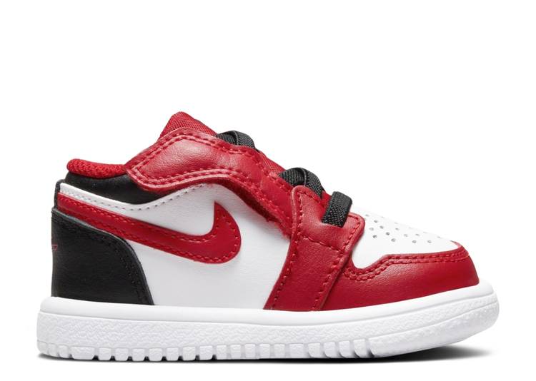 【 AIR JORDAN JORDAN 1 LOW TD \u0027REVERSE BLACK TOE\u0027 / WHITE BLACK GYM RED 】 ナイキ 黒いこと 黒いこと 白いこと 白いこと 赤 赤いこと エアジョーダン もの言う花