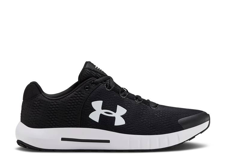 【 UNDER ARMOUR MICRO G PURSUIT BP \u0027BLACK WHITE\u0027 / BLACK WHITE 】 ミクロ 黒いこと 黒いこと 白いこと 白いこと アンダーアーマー スニーカー メンズ