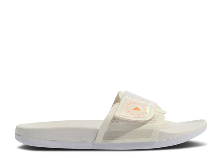 【 ADIDAS STELLA MCCARTNEY X WMNS SLIDE \u0027OFF WHITE SIGNAL ORANGE\u0027 / OFF WHITE OFF WHITE SIGNAL 】 アディダス サンダル 白いこと 白いこと スニーカー レディース