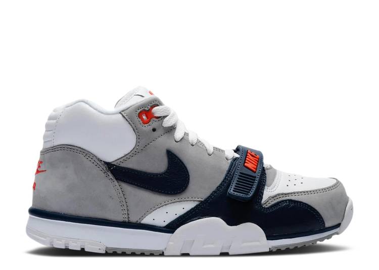 【 NIKE AIR TRAINER 1 'MIDNIGHT NAVY' / WHITE MIDNIGHT NAVY MEDIUM GREY 】 トレーナー 白色 ホワイト 紺色 ネイビー 灰色 グレー エアトレーナー スニーカー メンズ ナイキ
