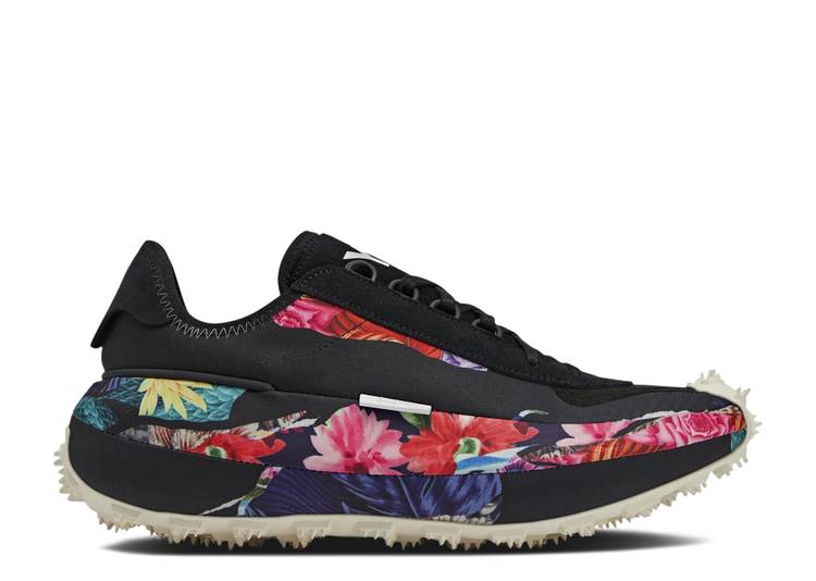 【 ADIDAS Y-3 MAKURA \u0027FLORAL\u0027 / BLACK CORE WHITE CREAM WHITE 】 アディダス 黒いこと 黒いこと 中核グループ 白いこと 白いこと 皮膚軟化剤 スニーカー メンズ