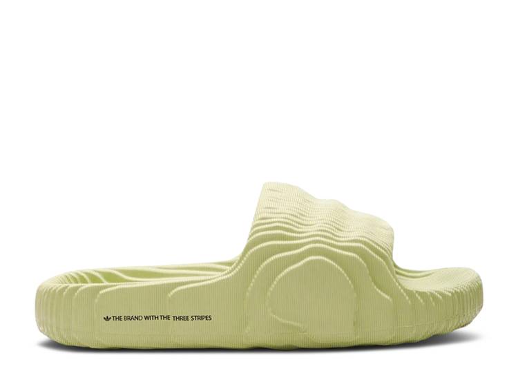【 ADIDAS ADILETTE 22 SLIDES \u0027MAGIC LIME\u0027 / 6 23 22 】 アディダス アディレッタ スニーカー メンズ