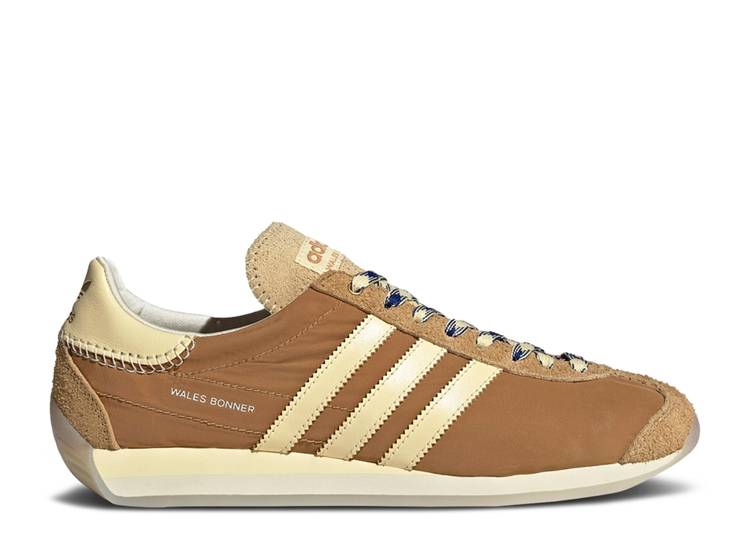【 ADIDAS WALES BONNER X COUNTRY \u0027MESA EASY YELLOW\u0027 / MESA EASY YELLOW CREAM WHITE 】 アディダス カントリー 黄味がかった 黄色 皮膚軟化剤 白いこと 白いこと スニーカー メンズ
