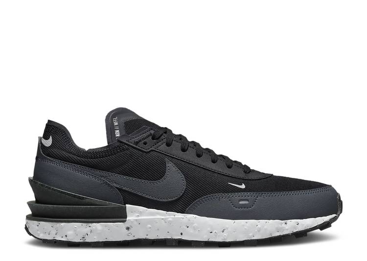 【 NIKE WAFFLE ONE CRATER 'BLACK ANTHRACITE' / BLACK GREY FOG VOLT ANTHRACITE 】 ワッフル 黒色 ブラック 灰色 グレー スニーカー メンズ ナイキ｜スニケス