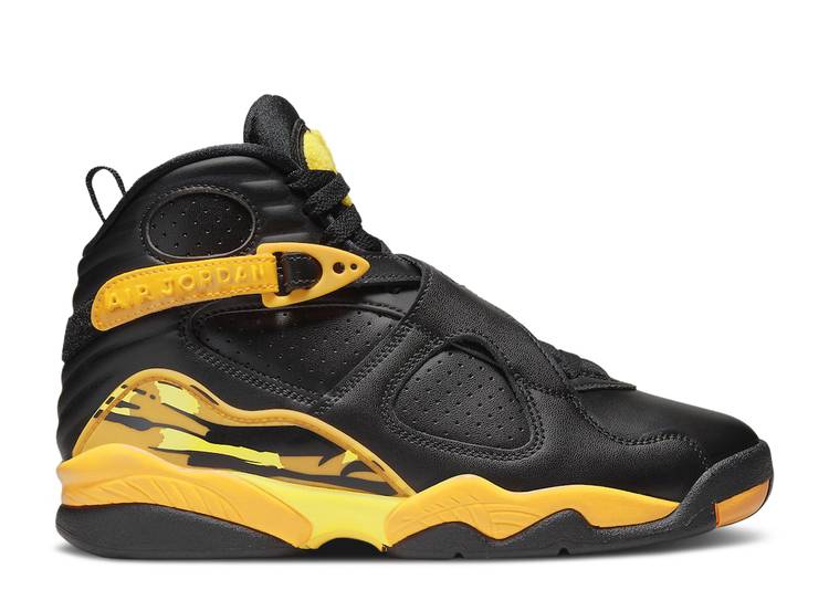 【 AIR JORDAN WMNS JORDAN 8 RETRO 'TAXI' / BLACK TAXI OPTI YELLOW 】 ナイキ 黒色 ブラック 黄色 イエロー エアジョーダン スニーカー レディース|スニケス